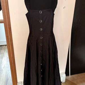 Classic White House Black Market Button-Front A-Line Dress